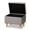 Baxton Studio Elias Modern and Contemporary Grey Velvet Fabric and Oak Brown Finished Wood Storage Ottoman 178-11318-Zoro - alternate 7